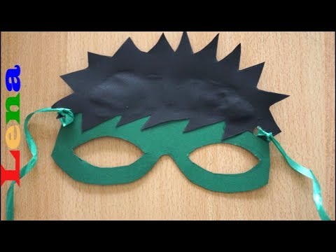 Hulk Maske basteln ✂ How to make Hulk mask 🎭 как сделать халка ✂ маска из  бумаги - YouTube