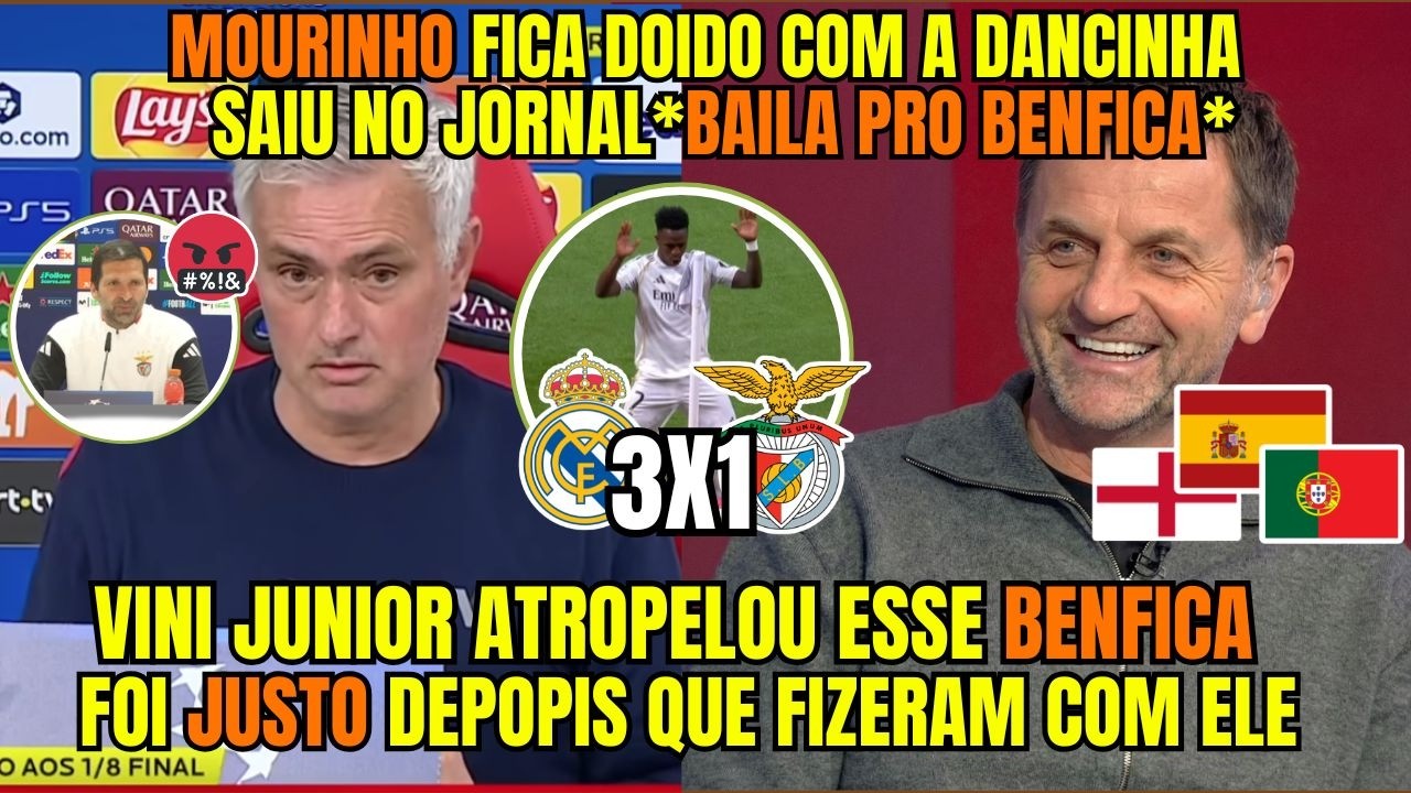 SAIU NA CAPA DOS JORNAIS! EUROPA ENLOUQUECE APÓS VINI HUMILHAR POR 3X1 E BAILAR!!