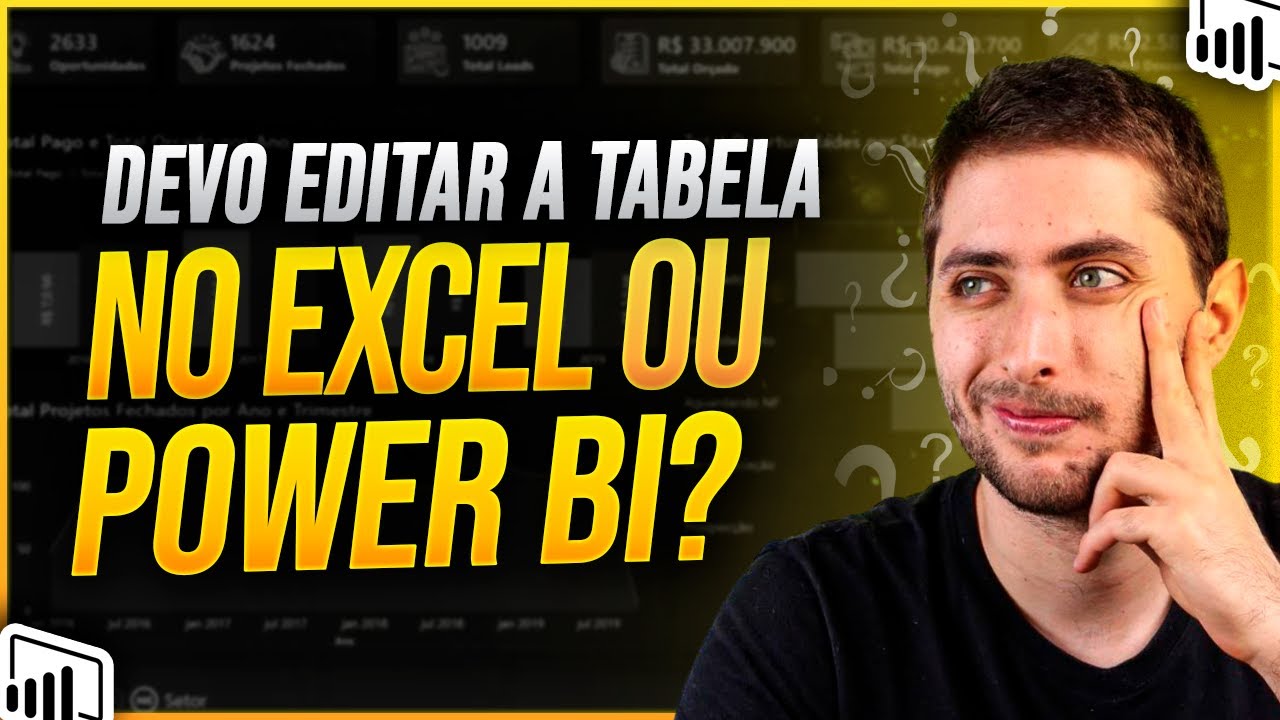 Editar no Power BI ou no Excel