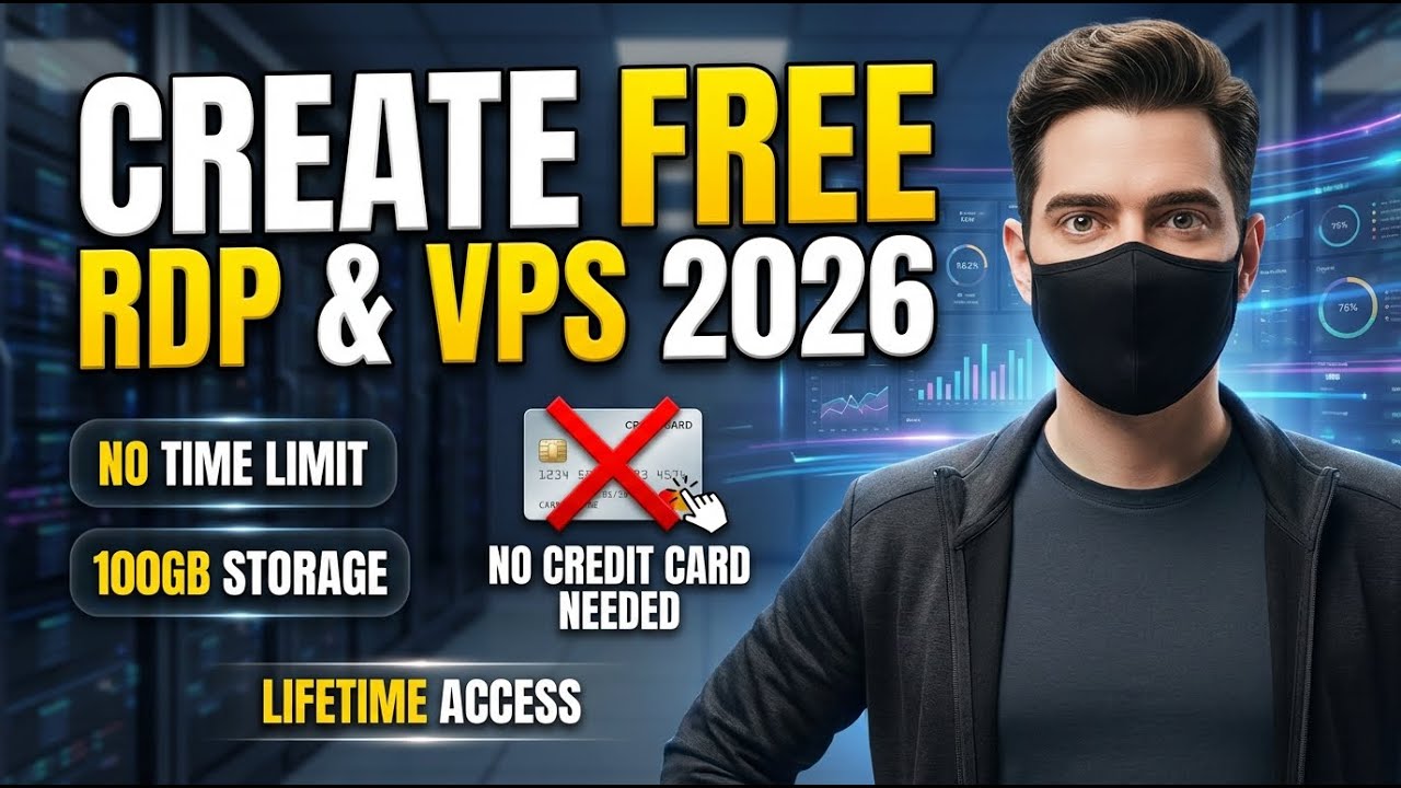 How to Create Free RDP & VPS in 2026 (No Credit Card) | Best Free RDP & VPS Setup Guide