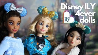 Disney ILY 4ever Fashion Dolls Unboxing and Review: Tiana, Jasmine, and Cinderella!