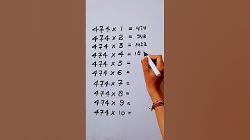 Write the Table of 474 in 16 second only..#maths #mathshack #mathstricks ‎@study_care0 