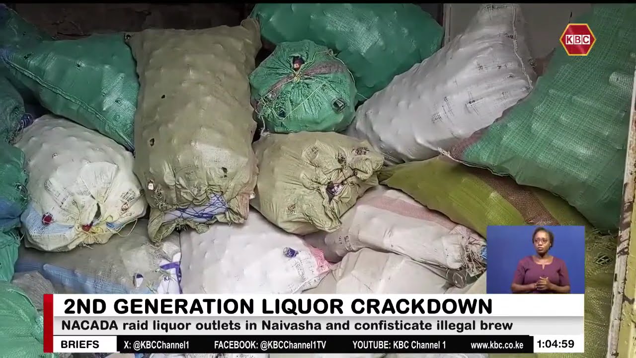 NACADA raids liquor outlets in Naivasha and confiscates illegal brew
