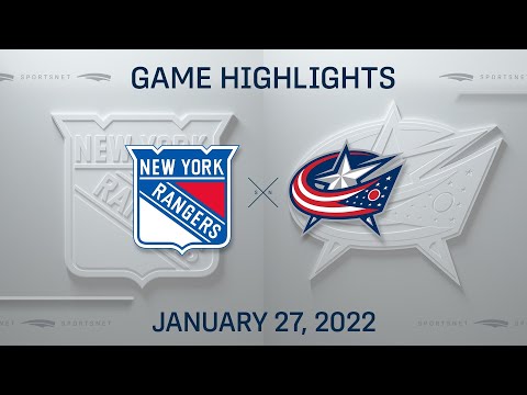 NHL Highlights | Rangers vs. Blue Jackets - Jan. 27, 2022