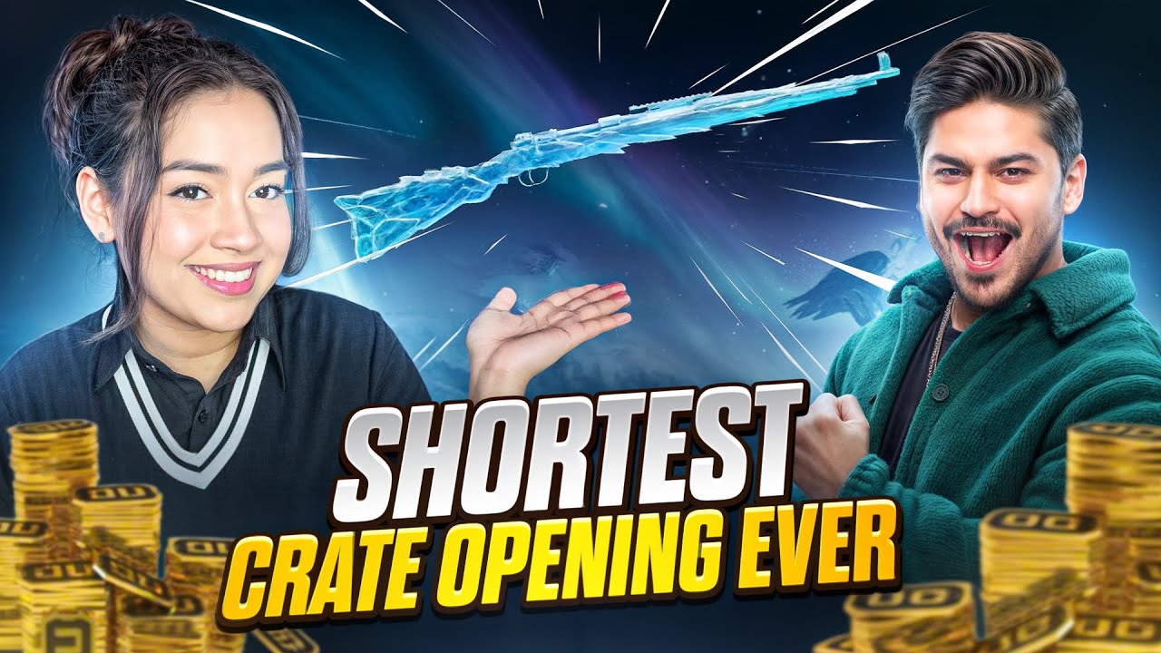 NEW GLACIER KAR 98 IN ONLY 2K UC 😍 BGMI CRATE OPENING Ft. @Jokerkihavelii