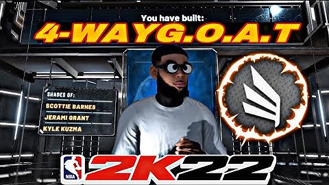 NEW "4-WAY GOAT" BUILD IS THE BEST BUILD ON NBA2K22 - THIS GLITCHED ISO BUILD 😱