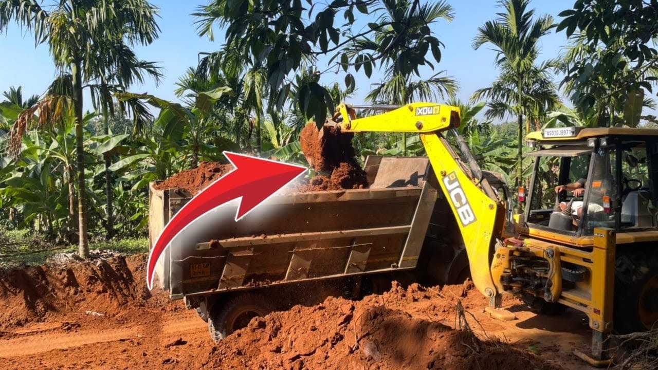 road construction video in india | heavy equipment at work 