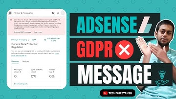 Create a GDPR Message: How to Create a GDPR Message on AdSense in Hindi? Fix the Error #adsense