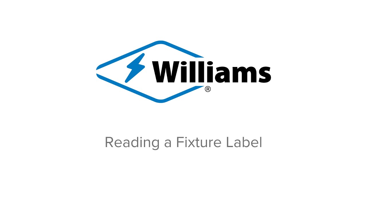 Reading a Fixture Label