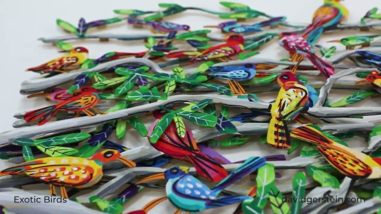 PC Painted Exotic Birds Design by David Gerstein