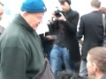 CHRISTY MOORE VISITS OCCUPY DAME STREET PROTEST