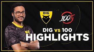 DIG vs 100T | LCS Spring 2020 Week 4 | Match Highlights