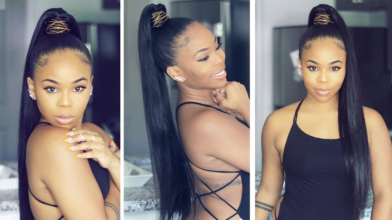 20 high braided ponytail weave designs for black women - Tuko.co.ke