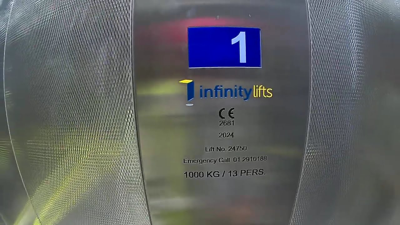 Blind passenger using new lift in Rathmore to cross from platform 1 to 2 on 08.08.2025 1/2.