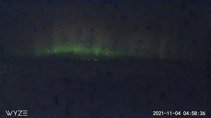 Aurora Borealis over Cape Split, from Baxters Harbour