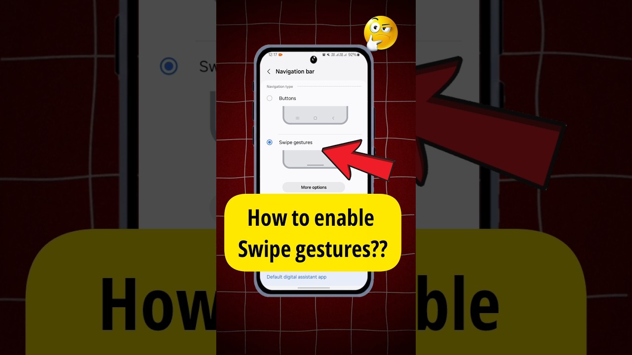 How To Enable Swipe Gestures | Mobile Navigation Button Kaise Hataye