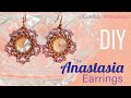 How to make the Anastasia Earrings featuring Czech Charlottes and Swarovski with Tubular Peyote