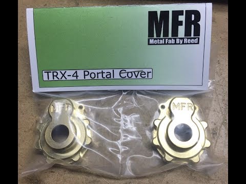 MFR Brass Portal Cover Install On Traxxas TRX4