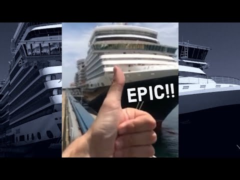 Cruise Ship EPIC Whistle Blast! Cunard Queen Elizabeth LOUD Horn! #shorts Video Thumbnail