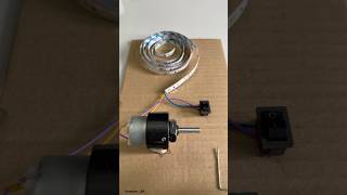 How I Powered a LED Strip Light with Gear Motor #project #generator #diy #innovation #techbuild