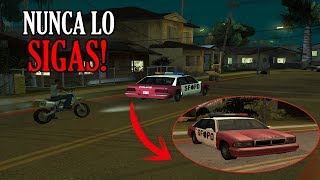 Nunca sigas este coche de policia ROJO en GTA San Andreas! screenshot 5