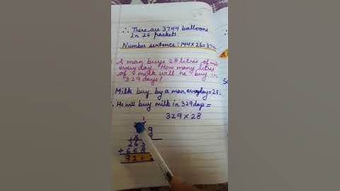 Ch-4 Multiplication Exercise 4.9 Class 3rd