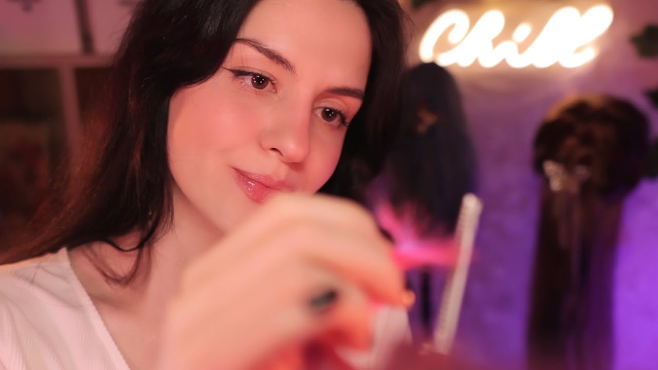 Уютная АСМР Парикмахерская ✄ Стрижка, Окрашивание, Мытьё волос