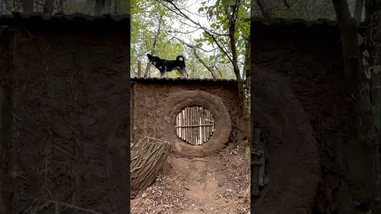 survival skills:#shelter #survival #primitivehome #bushcraft#dugout