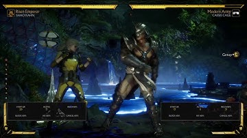 MK11- Shao Kahn anti wake up with Up Hammer