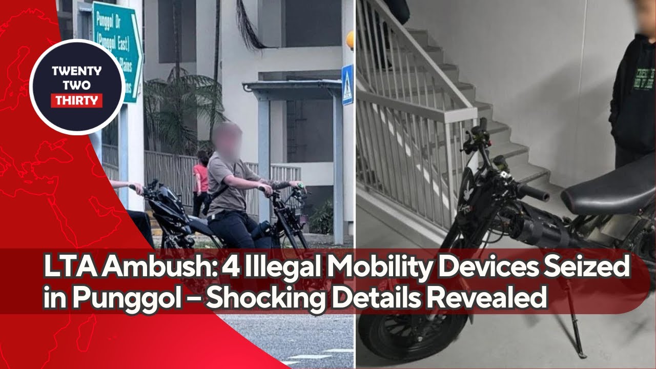LTA Ambush: 4 Illegal Mobility Devices Seized in Punggol – Shocking ...