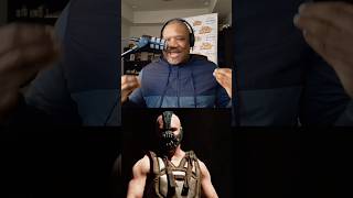 Pollo wang attempts to impersonate Bane from the film The Dark Knight Rises