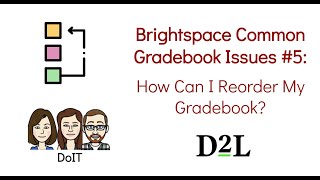 Famous Brightspace Common Gradebook Issues #5 How Can I Reorder My Gradebook Profile