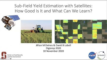 Jillian Deines & David Lobell - Sub-Field Yield Estimation with Satellites