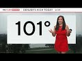 Denver reaches a new record high temperature for Aug. 3