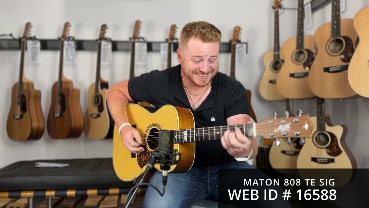Maton Guitars EBG808 TE Tommy Emmanuel Signature #16588 - YouTube