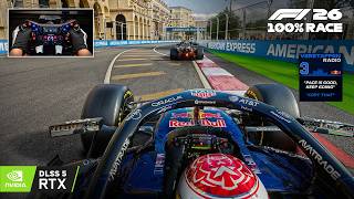 Max Verstappen's Red Bull RB22 - 2026 Azerbaijan GP Baku 100% Race | F1 26 Steering Wheel Gameplay screenshot 5