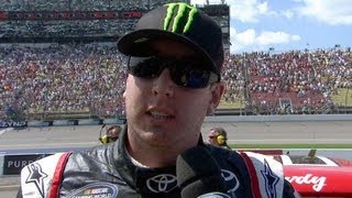 Kyle Busch upset after second place | MIchigan International Speedway (2013)