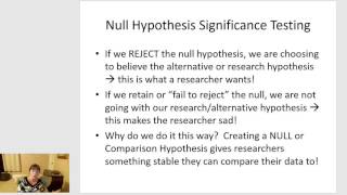 Null Hypothesis Significance Testing Basics