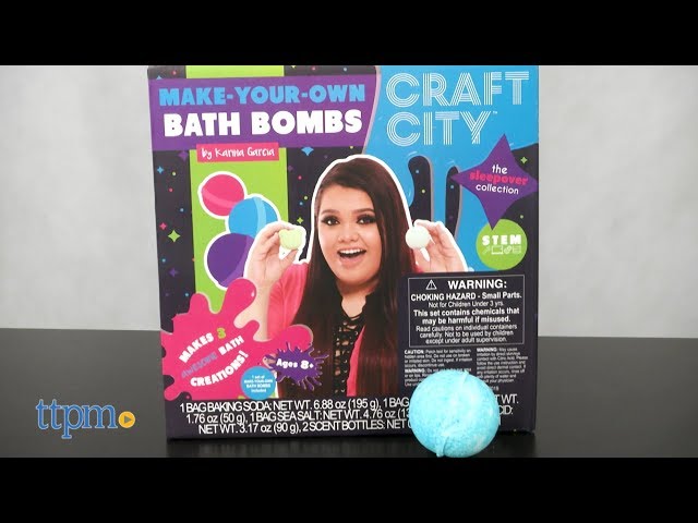 Craft City Karina Garcia DIY Make Your Own Bath Bomb Kit, Crystal Geode  Craft Kit