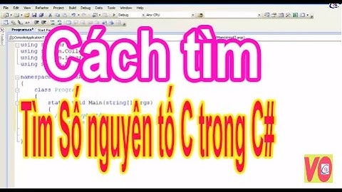 Hướng dẫn cách tìm số nguyên tố bằng C trong C#