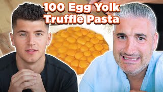 Italian Chef Reacts to 100 EGG YOLK PASTA by Nick di Giovanni