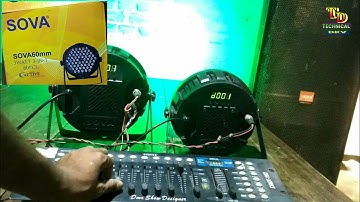 SOVA led par light use dmx 512 mixer