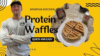 High Protein Healthy Waffles by Chef SEMPHIS