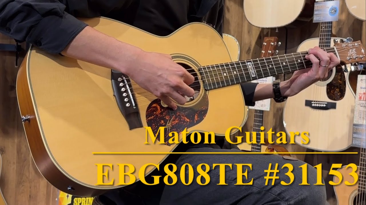 洋楽 MATON g-rap Maton Guitars EBG808TE #31153 - YouTube