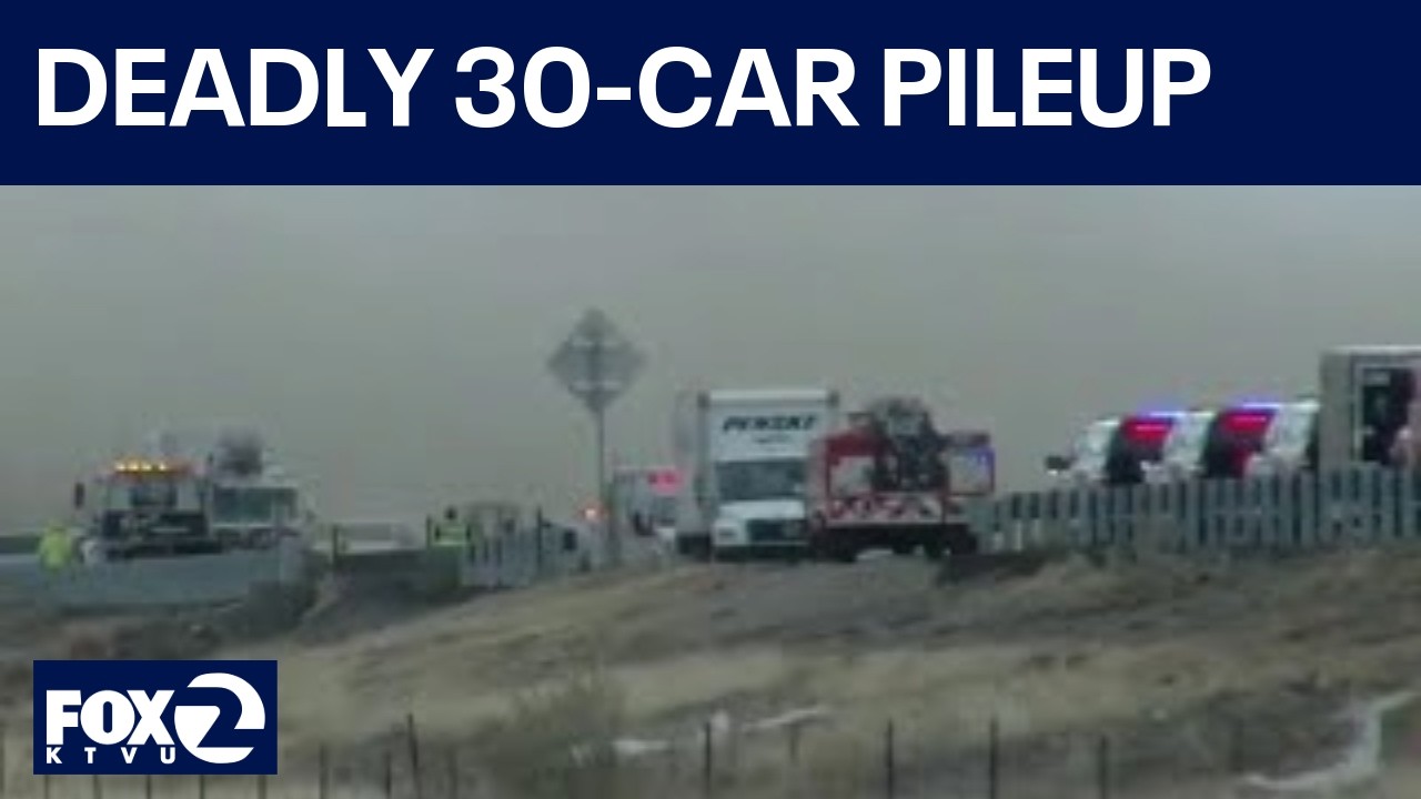 High winds, dust storm cause 30-car pileup in Colorado