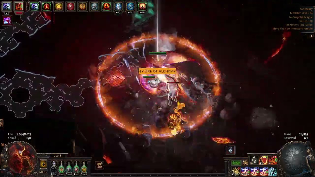 Path of Exile - 3.24 Necropolis - RF Chieftain - Sanctuary (with Back to Basics)