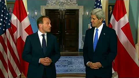 Secretary Kerry Delivers Remarks With Danish Forei...