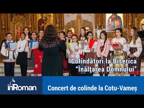 Concert de colinde la Cotu-Vameș: cor de copii din sat