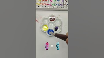 What color do mixed Characters make #colormixing #mixingthings #satisfying #insideout #viralvideo