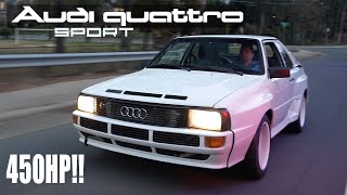 84 Audi Sport Quattro reviewed, driven and boosted! @tonsofgas, massive 80’s car collection by Tons Of Gas 19,430 views 1 year ago 9 minutes, 20 seconds